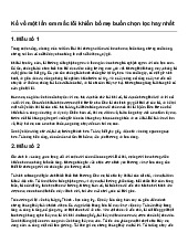 Kể về một lần em mắc lỗi khiến bố mẹ buồn chọn lọc hay nhất | Tập làm văn 4