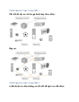 Giải VBT Toán lớp 3 trang 8 Bài 3: Ôn tập về hình học và đo lường | Cánh diều
