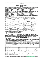 ĐỀ KIỂM TRA THEO TỪNG UNIT -TIẾNG ANH 8 - GLOBAL SUCCESS FORM 2025- CÓ ĐÁP ÁN  HK1
