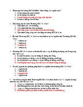 TOP 270 câu trắc nghiệm Tư tưởng Hồ Chí Minh - Trường Đại học Kinh tế - Tài chính thành phố Hồ Chí Minh