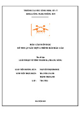 Báo cáo đề tài Giới thiệu về tỉnh thành bạn đang sống môn Kỹ thuật xây dựng và trình bày báo cáo | Đại học Công nghệ Giao thông vận tải