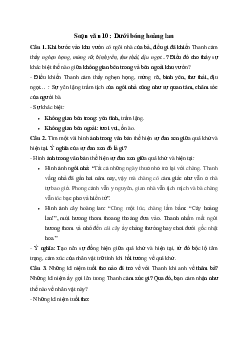 Soạn bài Dưới bóng hoàng lan -  Ngữ Văn 10 Chân trời sáng tạo