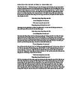 PHÂN TÍCH BỐN CÂU ĐẦU THƠ "TỰ TÌNH" (II) - THANH BÌNH 11C