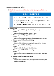 Lý thuyết Tuần 1 - Môi trường đại cương | Trường Đại học Khoa học Tự nhiên, Đại học Quốc gia HCM