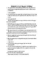 Đề cương chi tiết môn Pháp luật đại cương | Trường đại học Mở Hà Nội