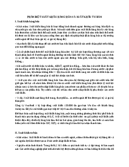 Phân biệt xuất khẩu tư bản và xuất khẩu hàng hoá? Câu hỏi ôn tập môn Kinh tế chính trị Mác - Lênin