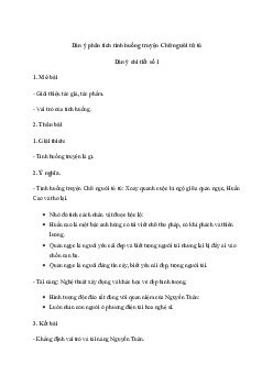 Phân tích tình huống truyện Chữ người tử tù (3 Dàn ý + 11 Mẫu) | Ngữ văn 10 Kết Nối Tri Thức
