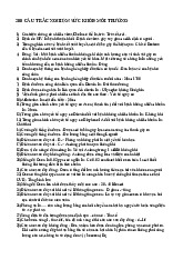 Đáp án 200 Câu Trắc Nghiệm Sức Khỏe Môi Trường | Đại học Nguyễn Tất Thành