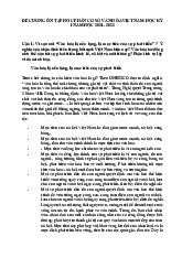 Đề cương ôn tập môn Cơ sở văn hóa Việt Nam | Học viện Phụ nữ Việt Nam