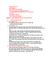 Nội dung ôn tập môn Dẫn luận ngôn ngữ | Đại Học Hà Nội