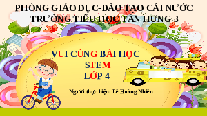 Giáo án điện tử Công nghệ 4 Cánh diều: Làm đồ chơi dân gian