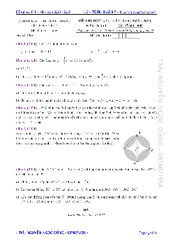 Đề thi học kì 2 Toán 9 năm 2018 – 2019 phòng GD&ĐT Bình Thạnh – TP HCM
