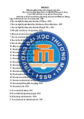 Các mẫu đơn dành cho sinh viên chính quy của trường đại học Thương mại | Học viện Hành chính Quốc gia