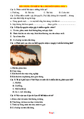 Đề Cương Ôn Tập Học Kỳ 1 Môn Khoa Học Lớp 4 Năm Học 2025-2026