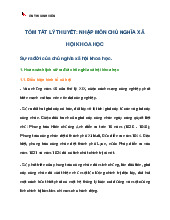 Đề cương môn Chủ nghĩa xã hội khoa học- Trường Đại học bách khoa - Đại học đà nẵng.