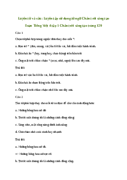 Soạn bài Luyện từ và câu: Luyện tập sử dụng từ ngữ - Tiếng Việt 4 Chân trời sáng tạo
