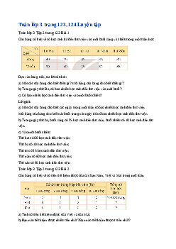 Giải SGK môn Toán 3 - Bài 80: Ôn tập bảng số liệu, khả năng xảy ra của một sự kiện | Kết nối tri thức