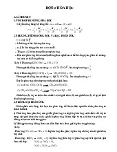 Lý thuyết môn Động hóa học | Đại học Y dược Cần Thơ
