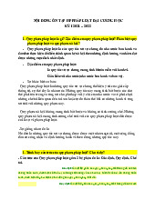 Nội dung ôn tập Pháp luật đại cương | Đại học Kinh tế kỹ thuật công nghiệp