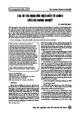 Esg và tác động đến hiệu suất tài chính  của các doanh nghiệp môn Tài chính doanh nghiệp  | Trường Đại học Tài chính - Kế toán