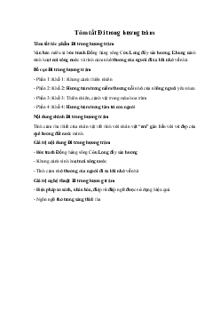 Tóm tắt Đi trong hương tràm Ngữ Văn 10 Cánh Diều