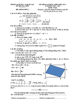 Đề thi khảo sát HSG Toán 6 năm 2023 – 2024 phòng GD&ĐT Gia Viễn – Ninh Bình