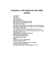 Chương 2: Chủ nghĩa duy vật biện chứng - Triết học Mác - Lênin | Đại học Văn Lang