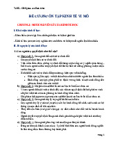 Đề cương môn kinh tế vi mô– khoa học  Trường Đại học bách khoa - Đại học đà nẵng.