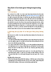 Quy định về an toàn giao thông trong trường học