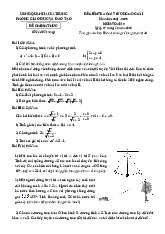 Đề học kỳ 1 Toán 9 năm 2024 – 2025 phòng GD&ĐT Hai Bà Trưng – Hà Nội