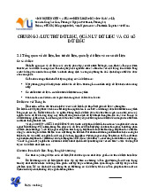 Chương 3: Lưu Trữ & Quản Lý Dữ Liệu trong Cơ Sở Dữ Liệu - LK101. Môn Hệ thống thông tin logistics | Trường Đại học Giao thông Vận tải.