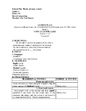 Giáo án môn Tiếng anh lớp 1 - Unit 12: At the lake | Bộ sách Global Success | Tiểu học ( Chương trình mới)