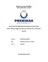 Mối quan hệ giữa pháp luật với đạo đức. Phân tích ví dụ minh họa? | Bài tập lớn kết thúc học phần Pháp luật đại cương
