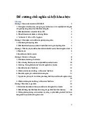 Đề cương chủ nghĩa xã hội khoa học | Đại học Sư Phạm Hà Nội