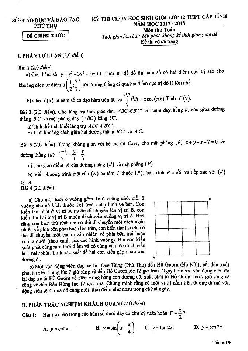 Đề thi chọn HSG Toán 12 THPT cấp tỉnh năm học 2017 – 2018 sở GD và ĐT Phú Thọ