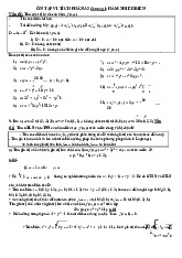 Ôn tập kiến thức vi tích phân | Môn toán cao cấp