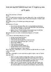 Giải bài tập SBT GDCD lớp 9 bài 17: Nghĩa vụ bảo vệ Tổ quốc