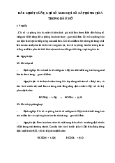 Chiết suất, chỉ số Acid chỉ số xà phòng hóa trong dầu mỡ | Công nghệ hóa học | Trường Đại học Công nghiệp TP.HCM