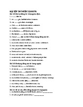 Tổng hợp bài tập tiếng anh cơ bản 2: Thì hiện tại full | Học viện tài chính