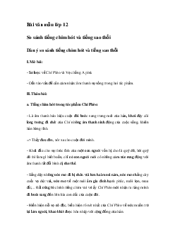 So sánh tiếng chim hót trong Chí Phèo và tiếng sáo thổi trong Vợ chồng A Phủ | Văn mẫu lớp 12