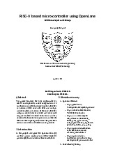 VLSI Design Mini Project Report: OpenLane EC383 Analysis môn Thiết kế hệ thống VLSI | Học viện Công Nghệ Bưu Chính Viễn Thông