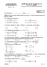 Đề giữa kì 1 Toán 11 năm 2024 – 2025 trường THPT Yên Lạc – Vĩnh Phúc