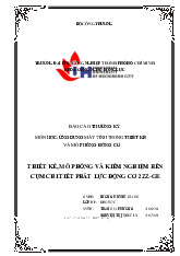 Báo cáo thường kỳ môn Ứng dụng máy tính trong thiết kế động cơ Môn Công nghệ kỹ thuật ô tô | Trường Đại học Công nghiệp Thành phố Hồ Chí Minh