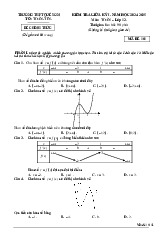 Đề giữa kỳ 1 Toán 12 năm 2024 – 2025 trường THPT Huỳnh Thúc Kháng – Quảng Nam