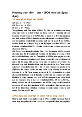 Phương trình điện li của H3PO4 kèm bài tập áp dụng