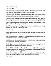 Câu hỏi ôn tập Môn Lịch sử Đảng | Đại học Bách Khoa Hà Nội