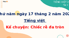 Giáo án điện tử Tiếng việt 2 Bài 22 Cánh diều: Chuyện cây chuyện người - Nói và nghe: Kể chuyện đã học Chiếc rễ đa tròn
