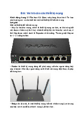 Giải SGK Tin học 12 Chân trời sáng tạo Bài B4: Vai trò của các thiết bị mạng