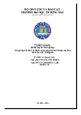 Dự Án Khởi Nghiệp: Mô Hình Thủy Canh | Bài thảo luận khởi sự kinh doanh