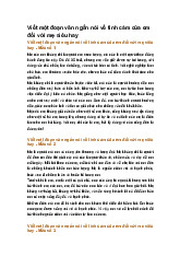 Viết một đoạn văn ngắn nói về tình cảm của em đối với mẹ siêu hay